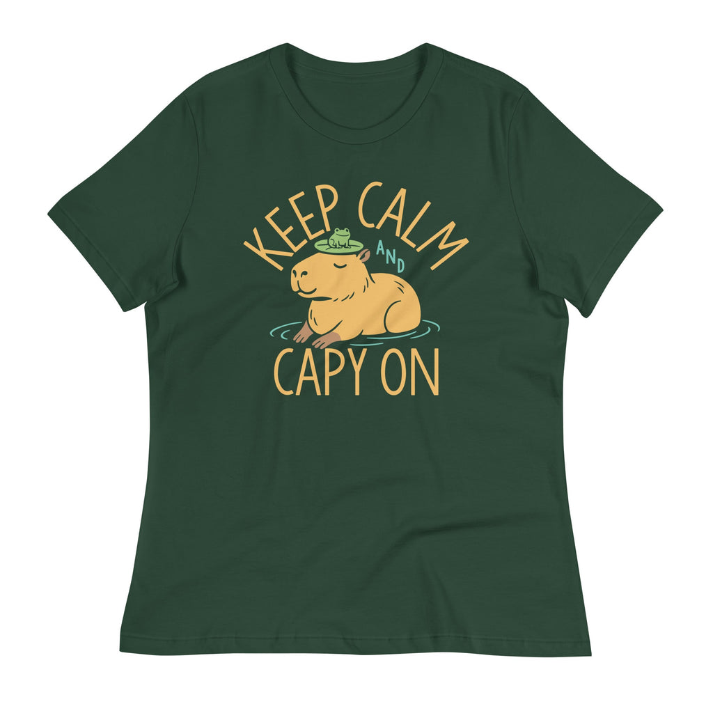 Keep Calm And Capy On Women's Signature Tee product image 5
