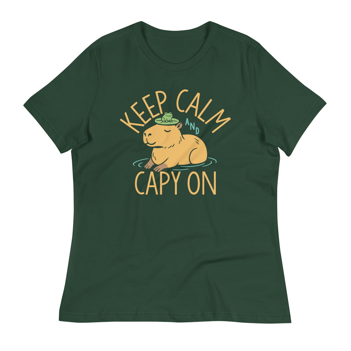 Keep Calm And Capy On Women's Signature Tee product image 5