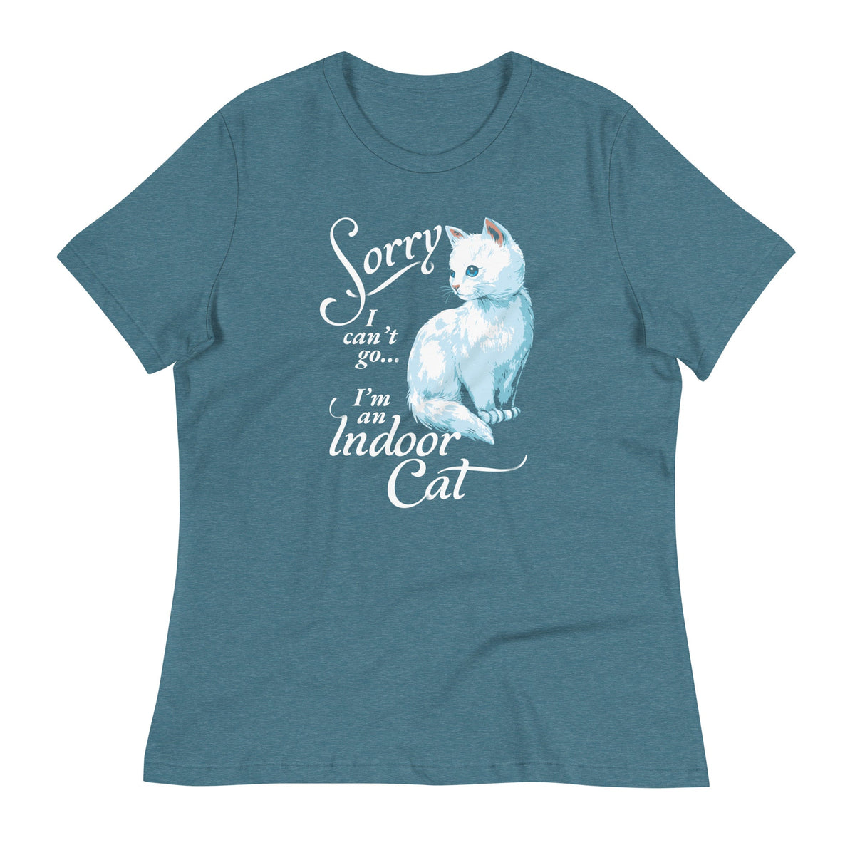 Sorry I Can't Go I'm An Indoor Cat Women's Signature Tee product image 6