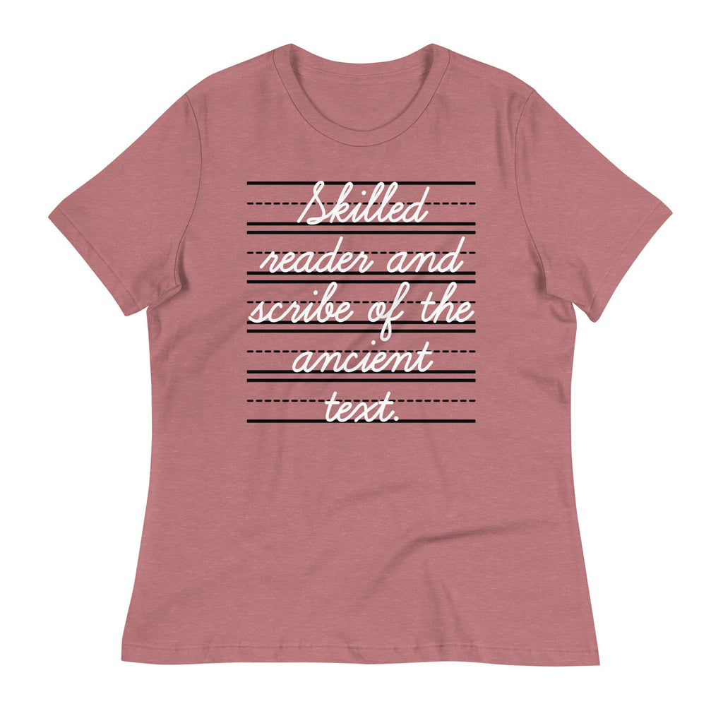 Skilled Reader And Scribe Of The Ancient Text Women's product image 5