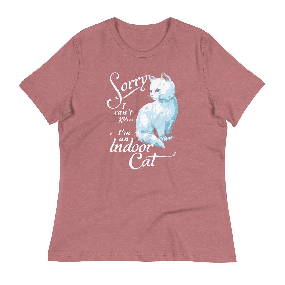 Sorry I Can't Go I'm An Indoor Cat Women's Signature Tee product image 3