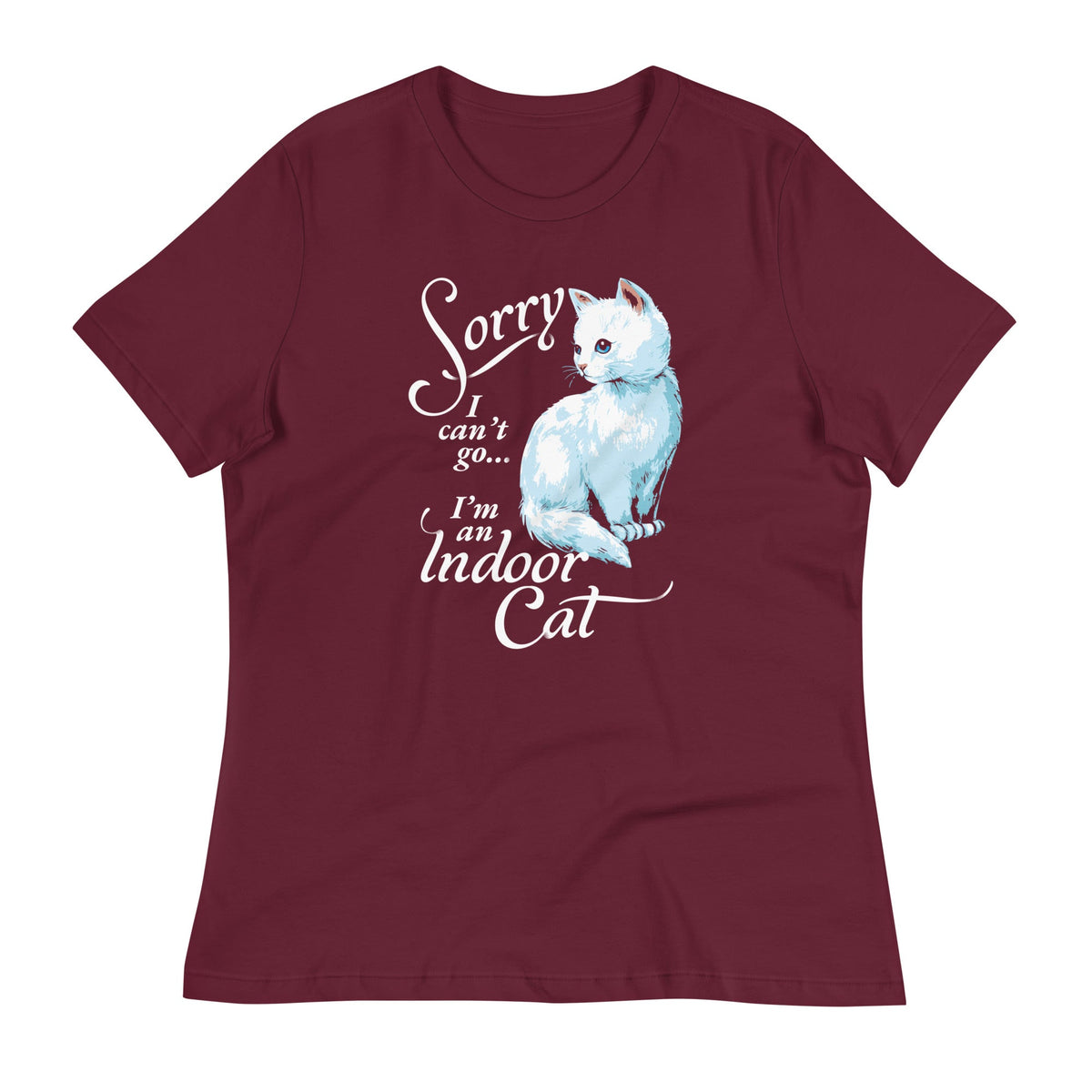 Sorry I Can't Go I'm An Indoor Cat Women's Signature Tee product image 4