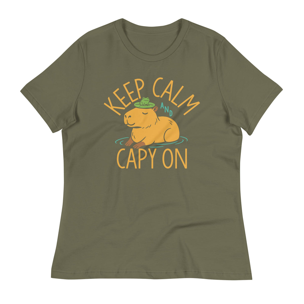 Keep Calm And Capy On Women's Signature Tee product image 6