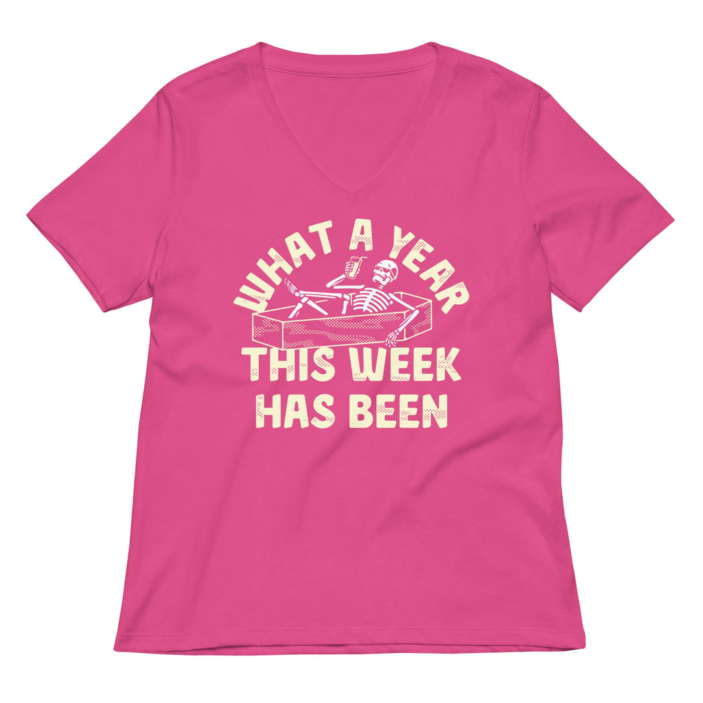 What A Year This Week Has Been Women's V-Neck Tee product image 6