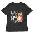 Fear Is The Mind Killer Cat Women's V-Neck Tee product image 1