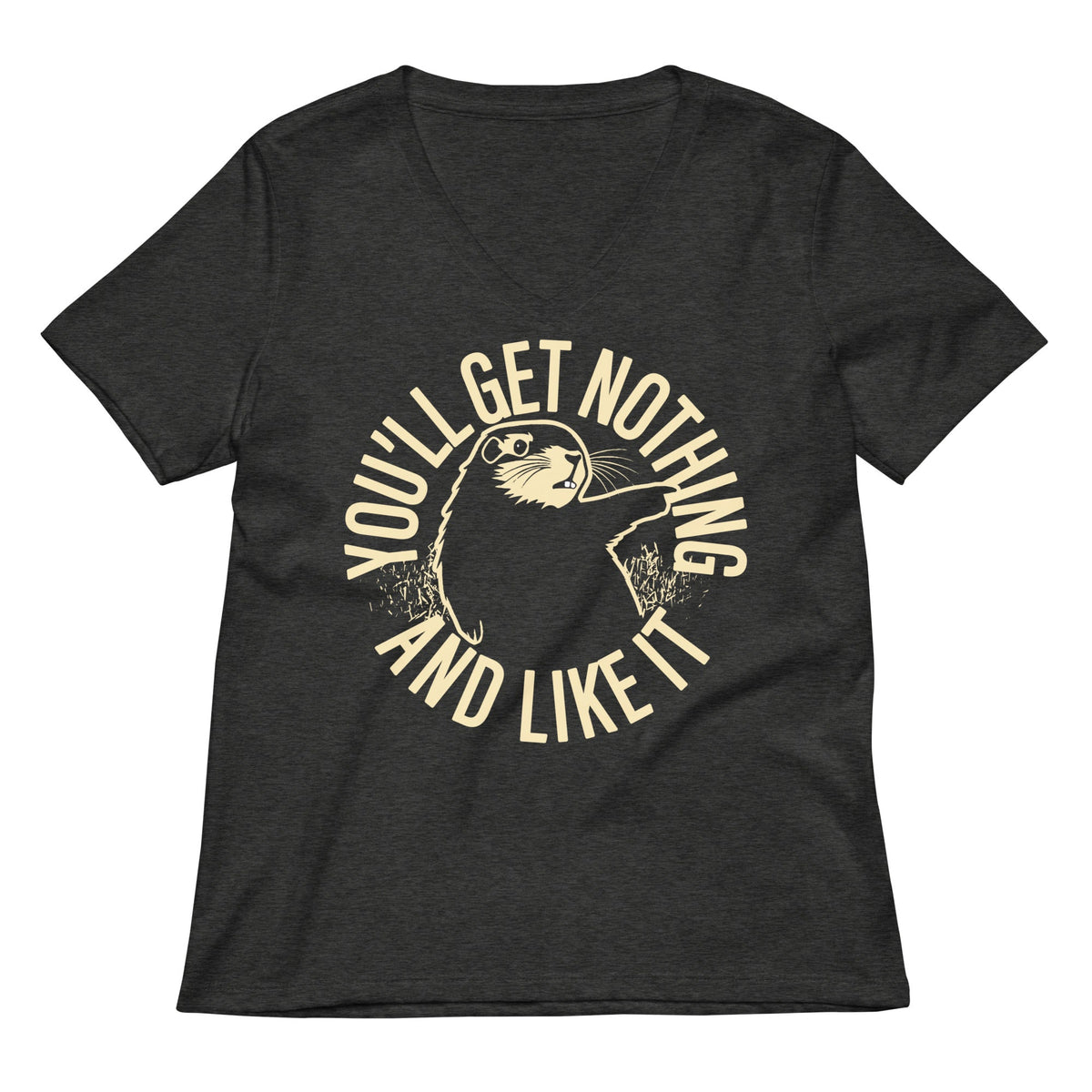 You'll Get Nothing And Like It Women's V-Neck Tee product image 4