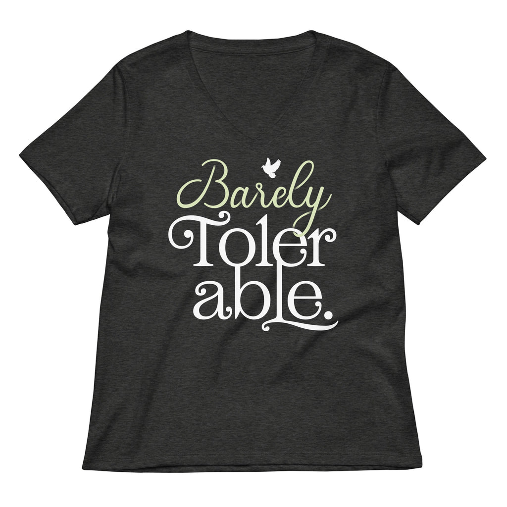 Barely Tolerable Women's V-Neck Tee product image 1