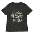 Barely Tolerable Women's V-Neck Tee product image 1