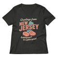 Greetings From New Jersey Women's V-Neck Tee product image 1