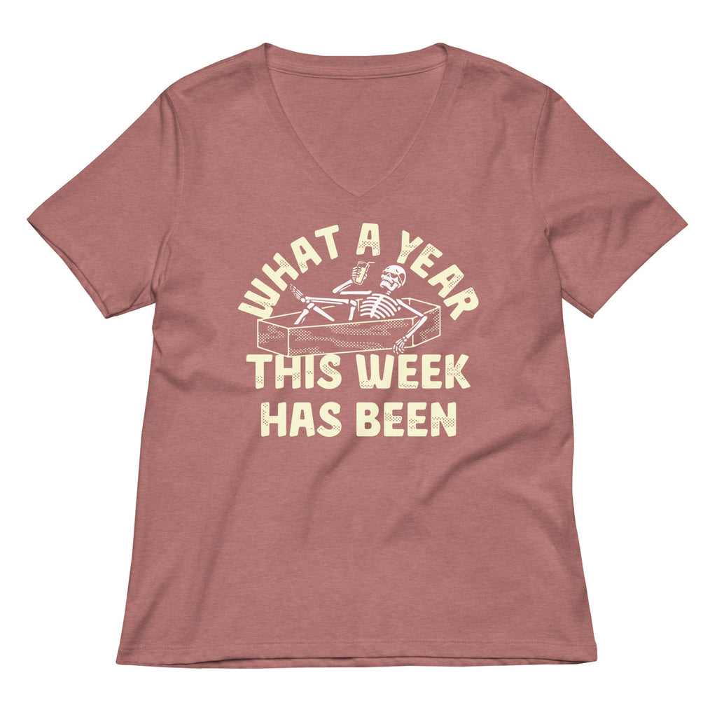 What A Year This Week Has Been Women's V-Neck Tee product image 5