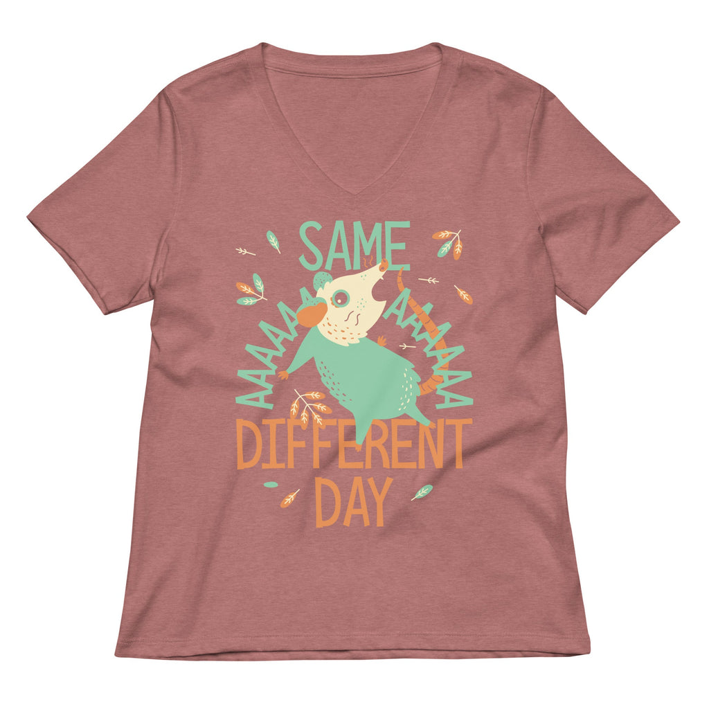 Same Aaaa Different Day Women's V-Neck Tee product image 5