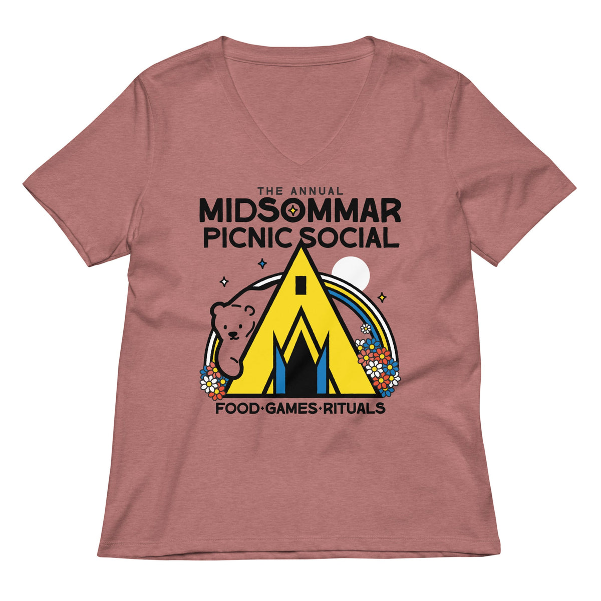 The Annual Midsommar Picnic Social Women's V-Neck Tee product image 1