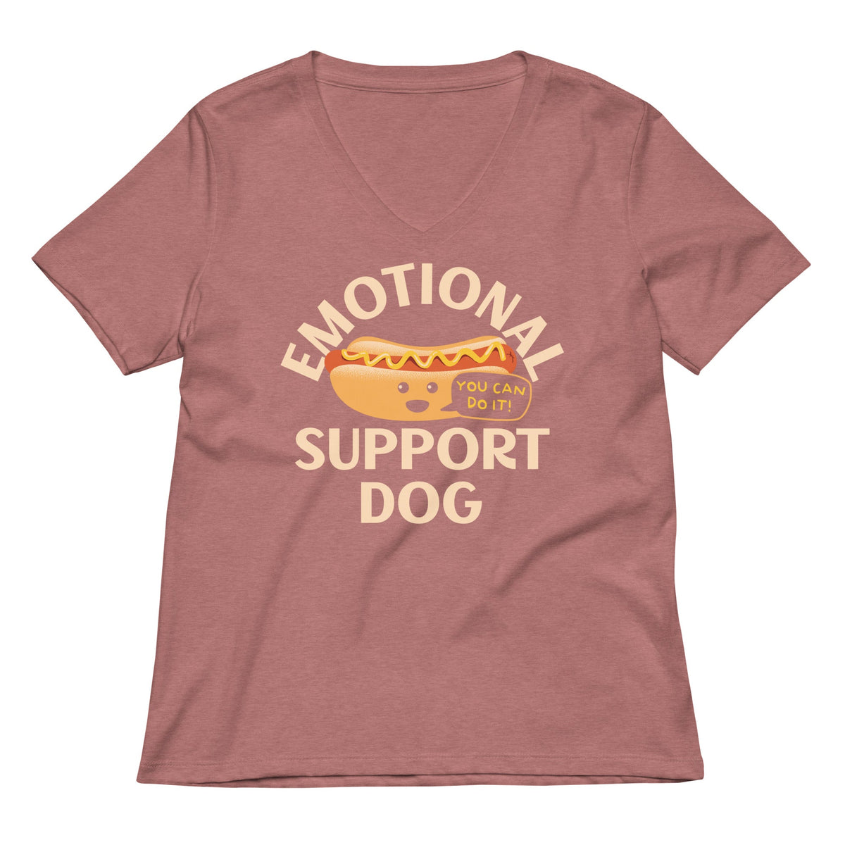 Emotional Support Dog Women's V-Neck Tee product image 5