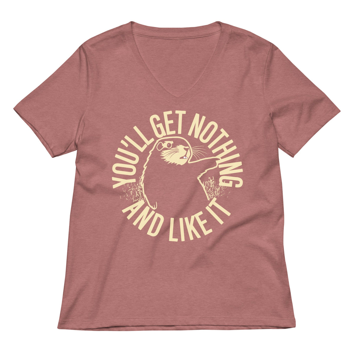 You'll Get Nothing And Like It Women's V-Neck Tee product image 5