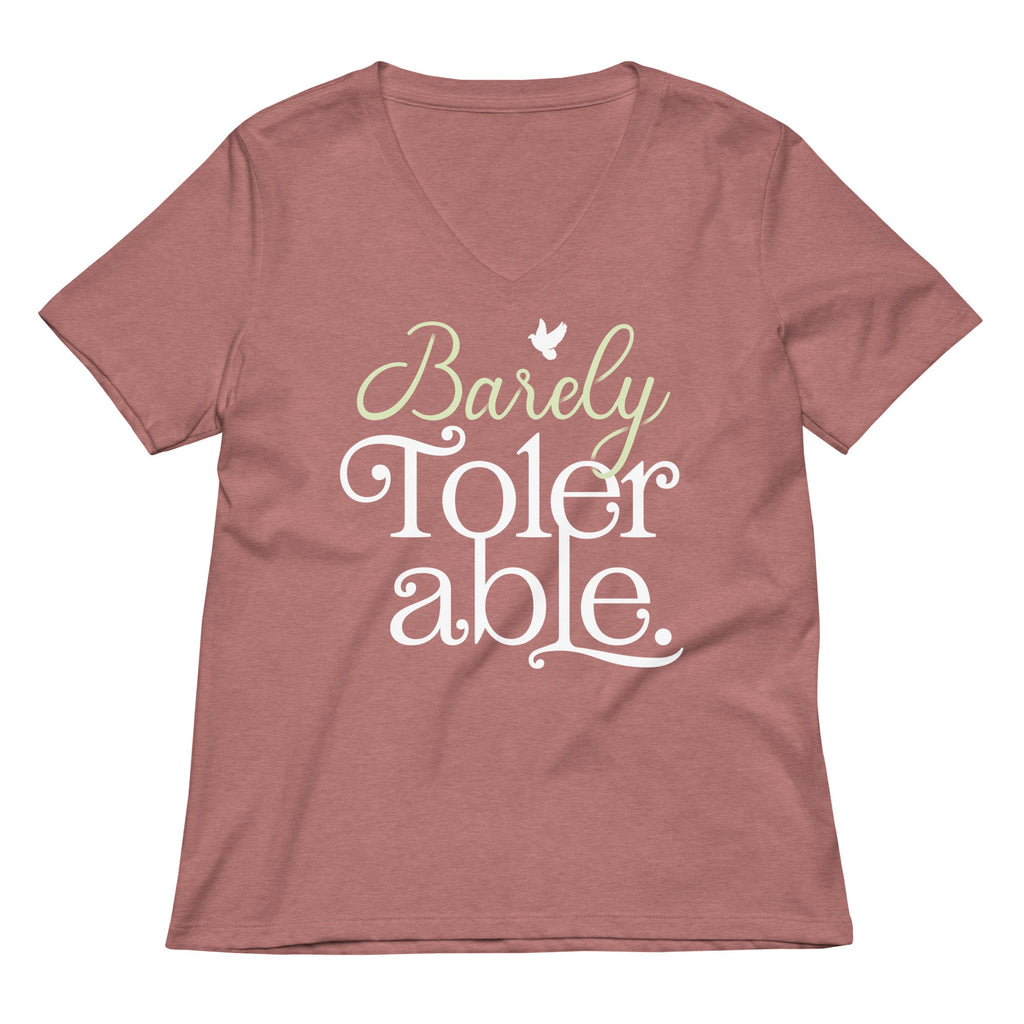 Barely Tolerable Women's V-Neck Tee product image 5