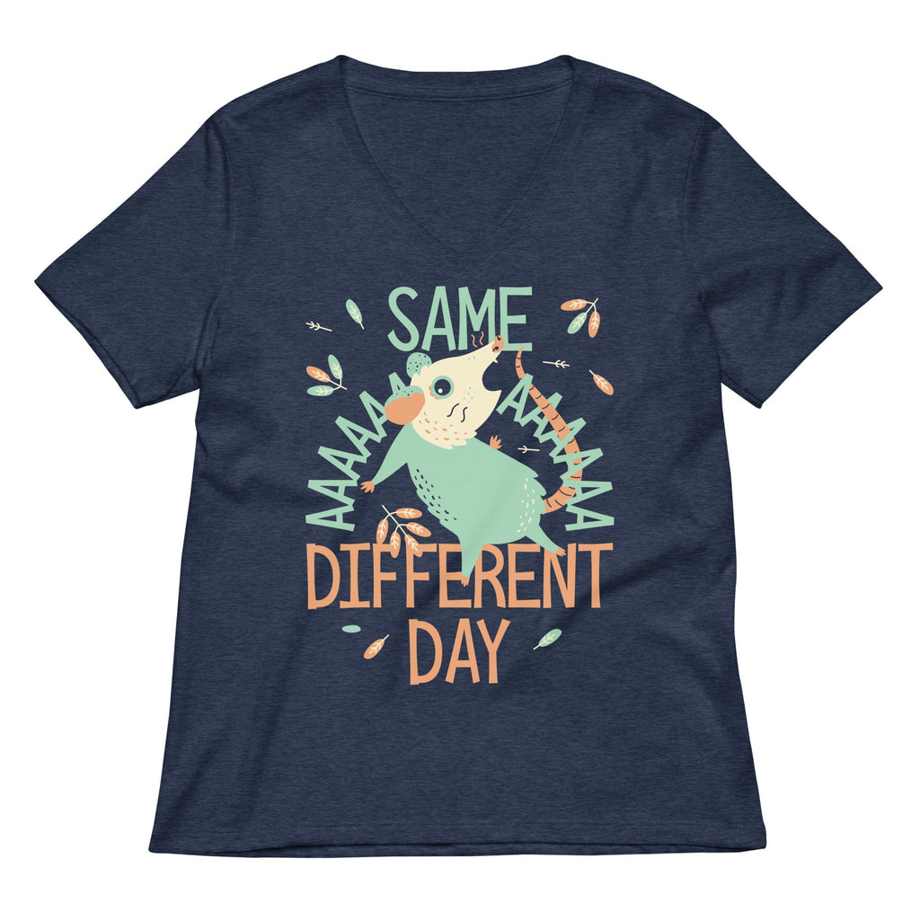 Same Aaaa Different Day Women's V-Neck Tee product image 3