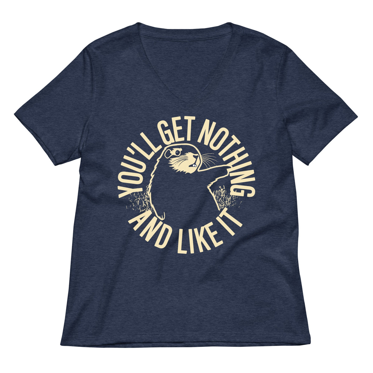 You'll Get Nothing And Like It Women's V-Neck Tee product image 3