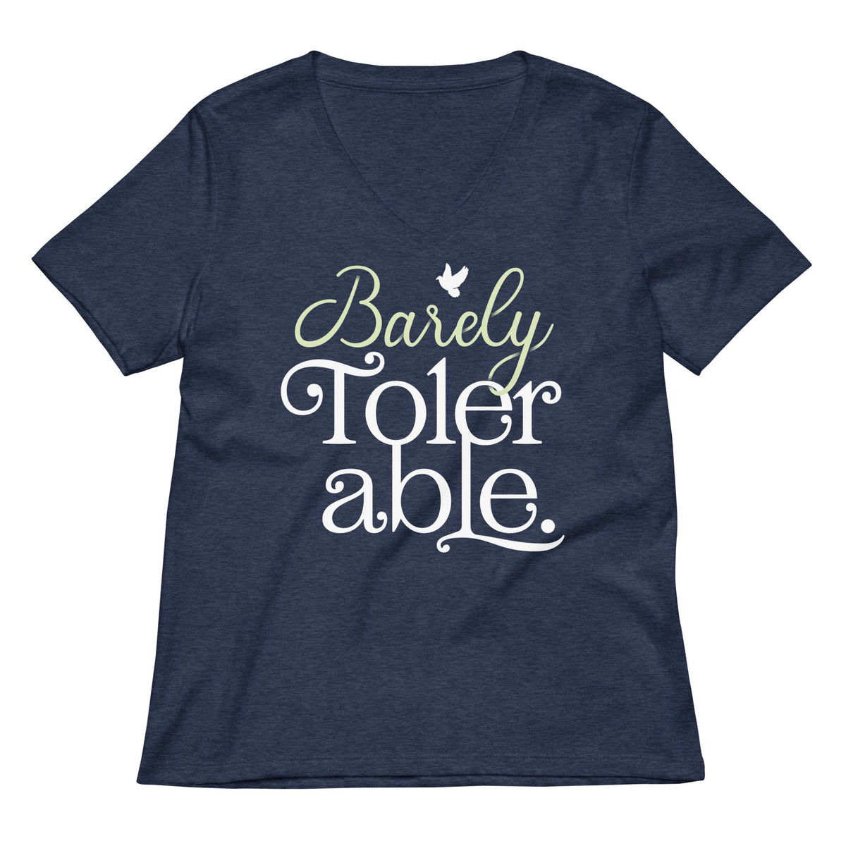 Barely Tolerable Women's V-Neck Tee product image 3