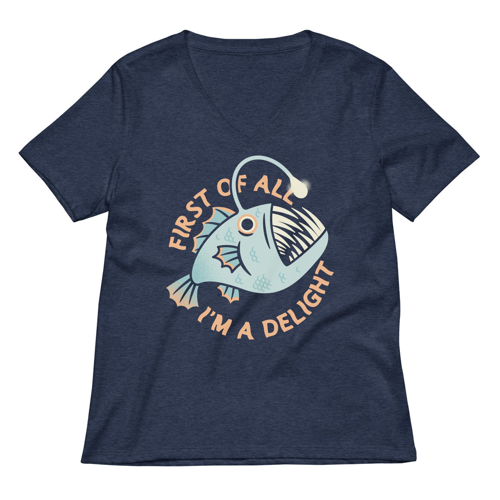First Of All I'm A Delight Women's V-Neck Tee product image 2