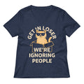 Get In Loser We're Ignoring People Women's V-Neck Tee product image 1