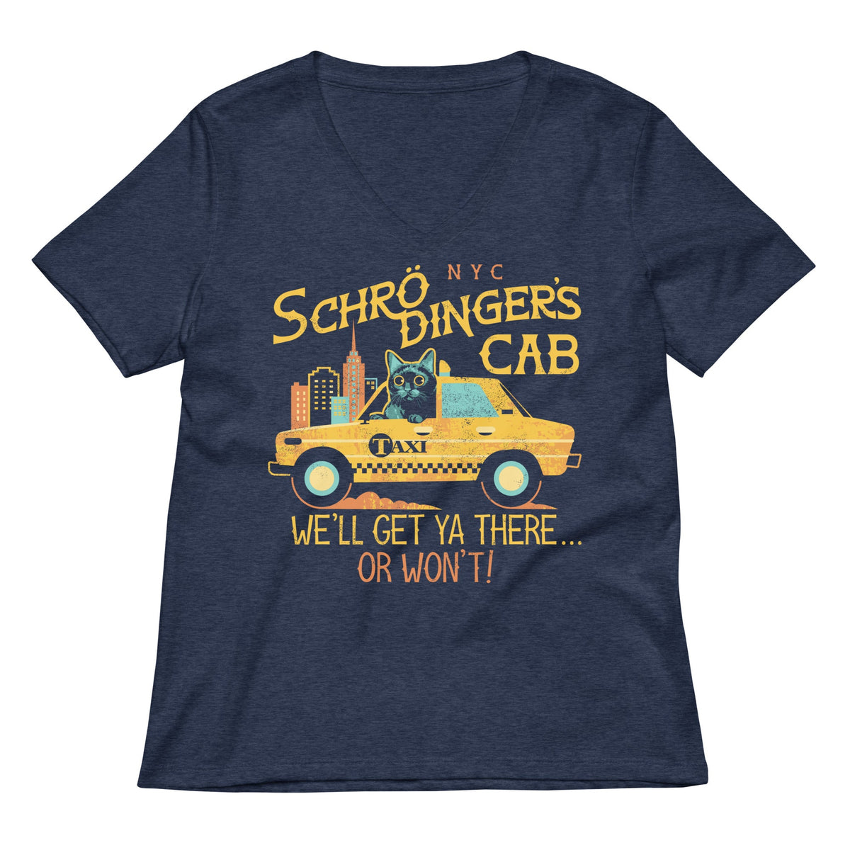 Schrodinger's Cab Women's V-Neck Tee product image 2