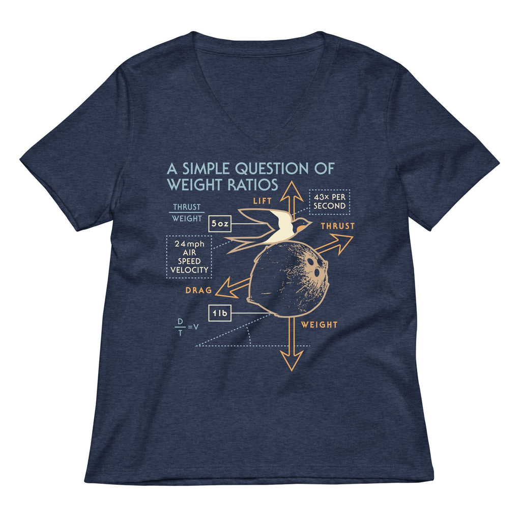 A Simple Question Of Weight Ratios Women's V-Neck Tee product image 1