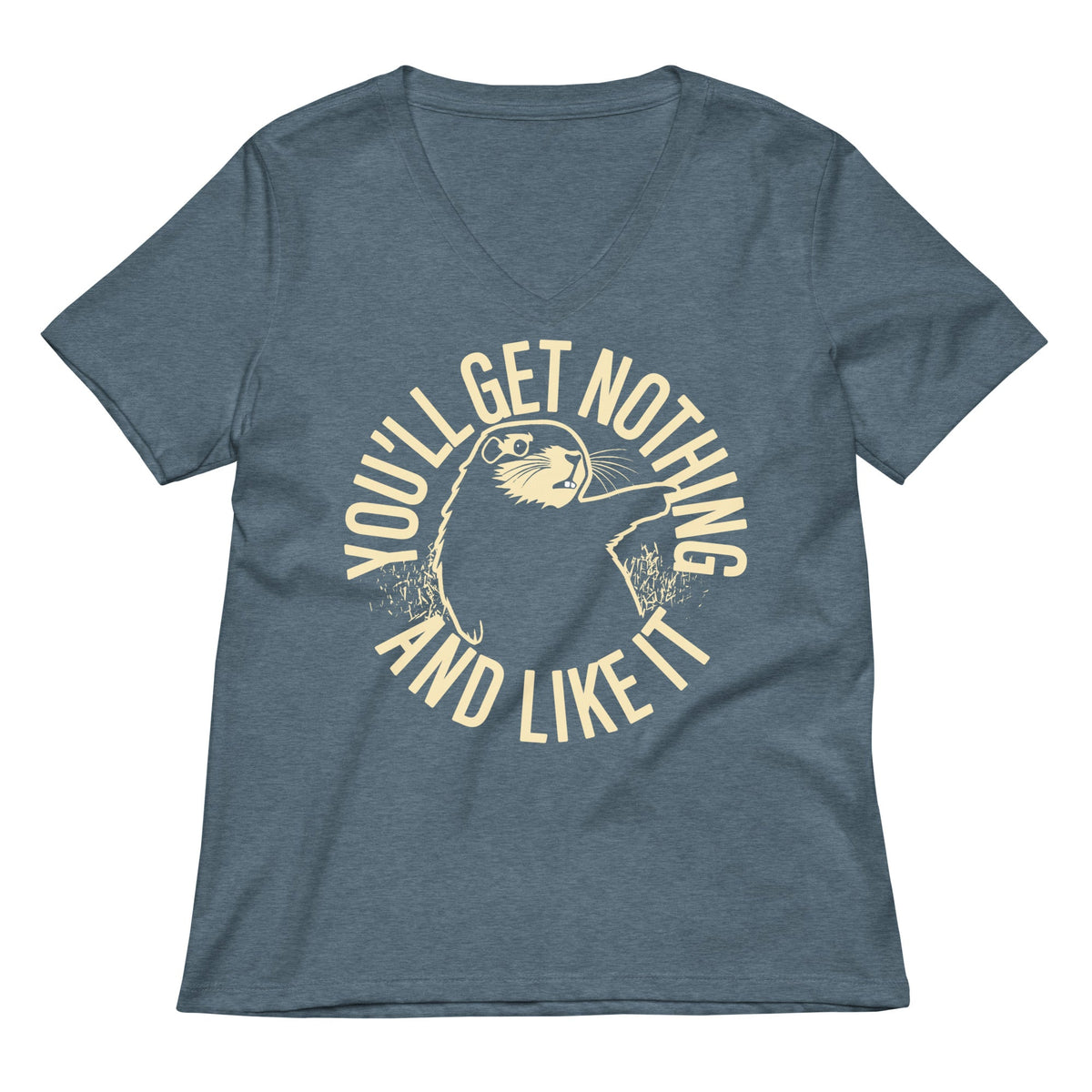 You'll Get Nothing And Like It Women's V-Neck Tee product image 1