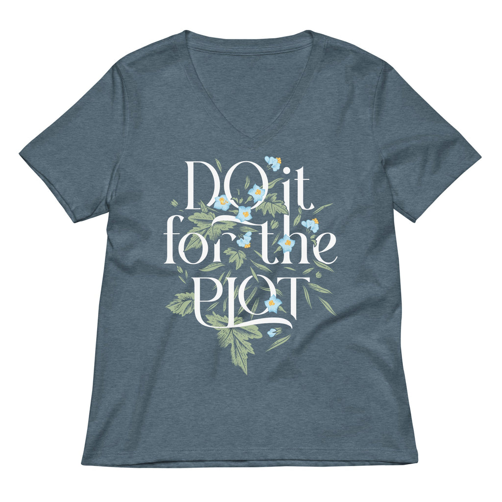 Do It For The Plot Women's V-Neck Tee product image 4