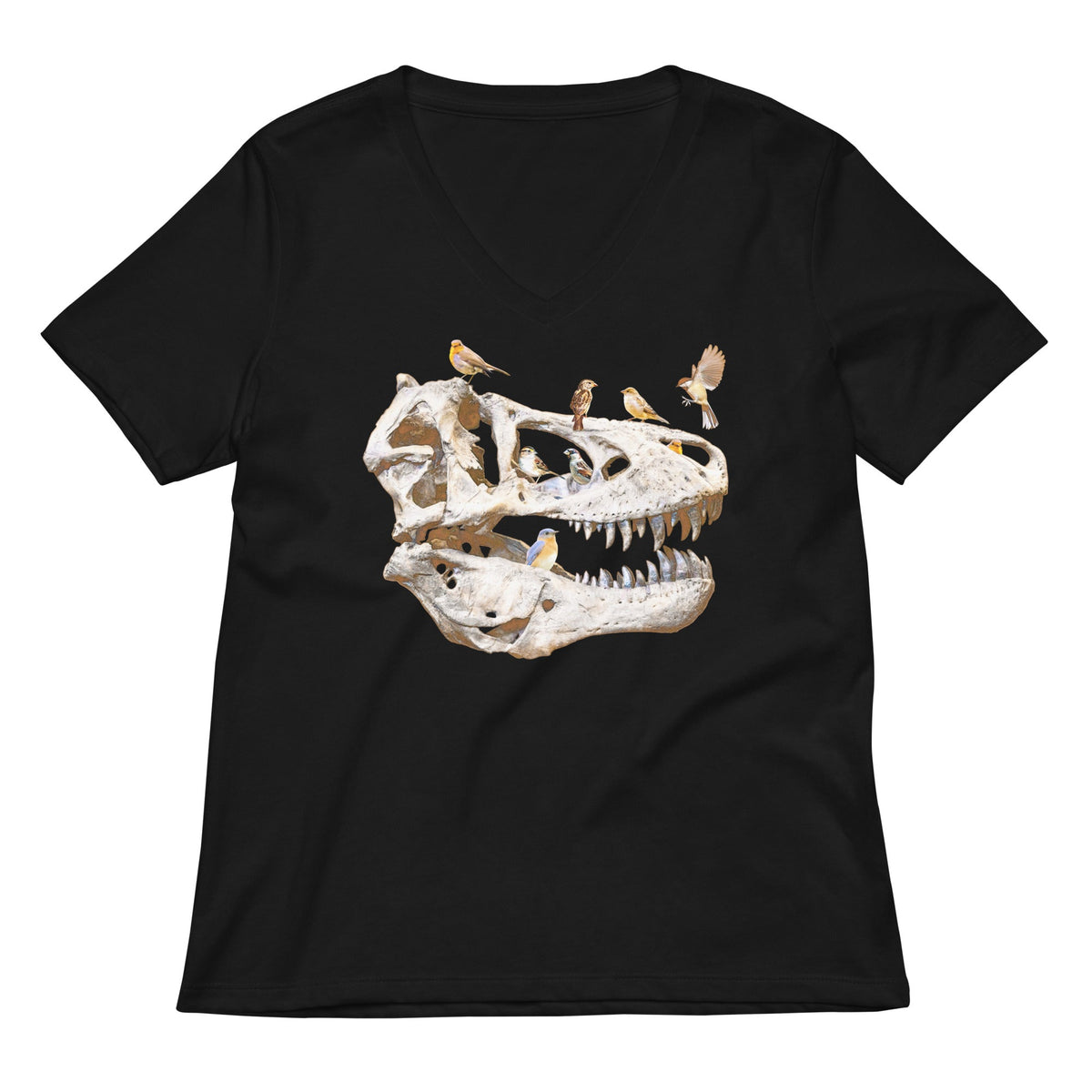 Bird Bones Women's V-Neck Tee product image 2