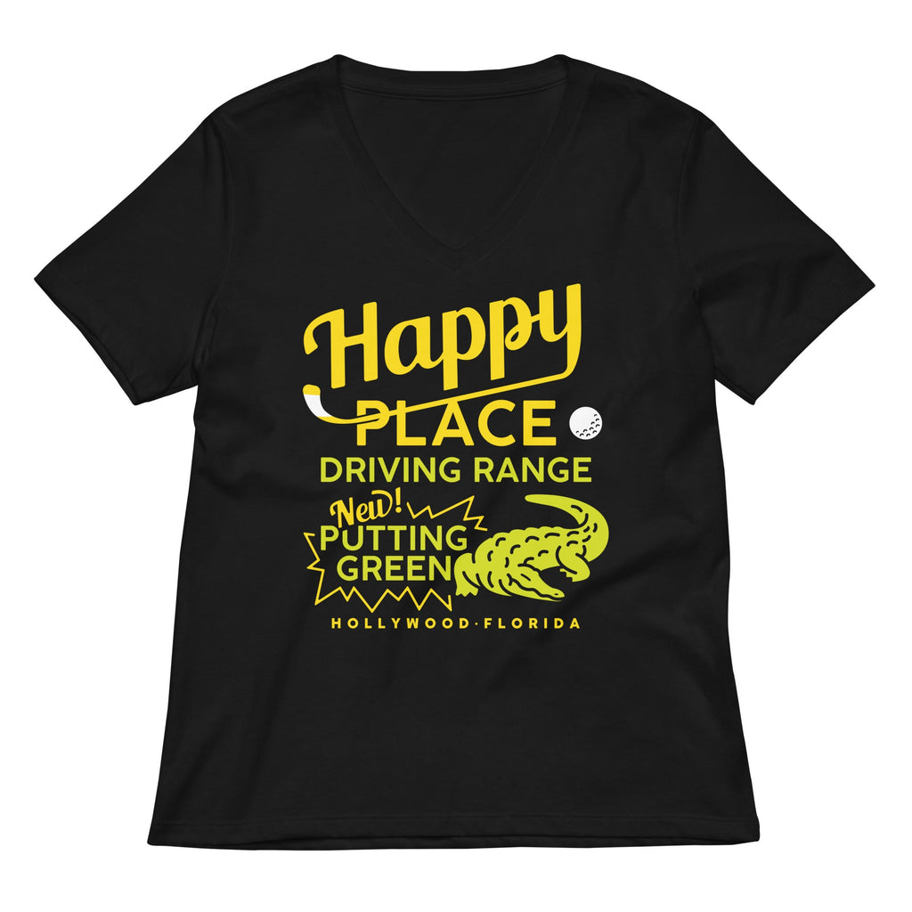 Happy Place Driving Range Women's V-Neck Tee product image 1