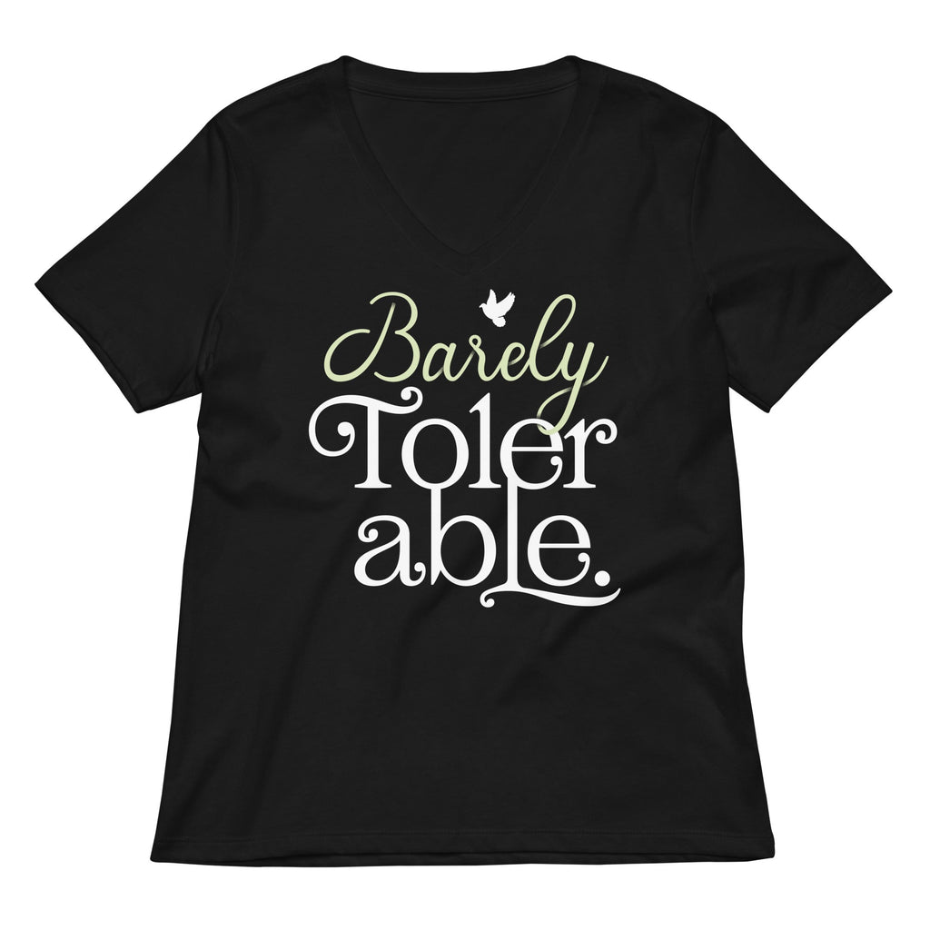 Barely Tolerable Women's V-Neck Tee product image 2