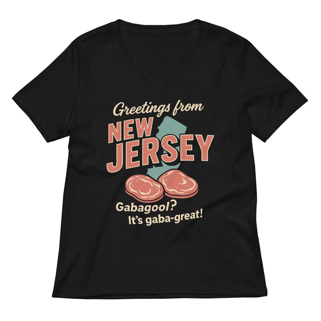Greetings From New Jersey Women's V-Neck Tee product image 2