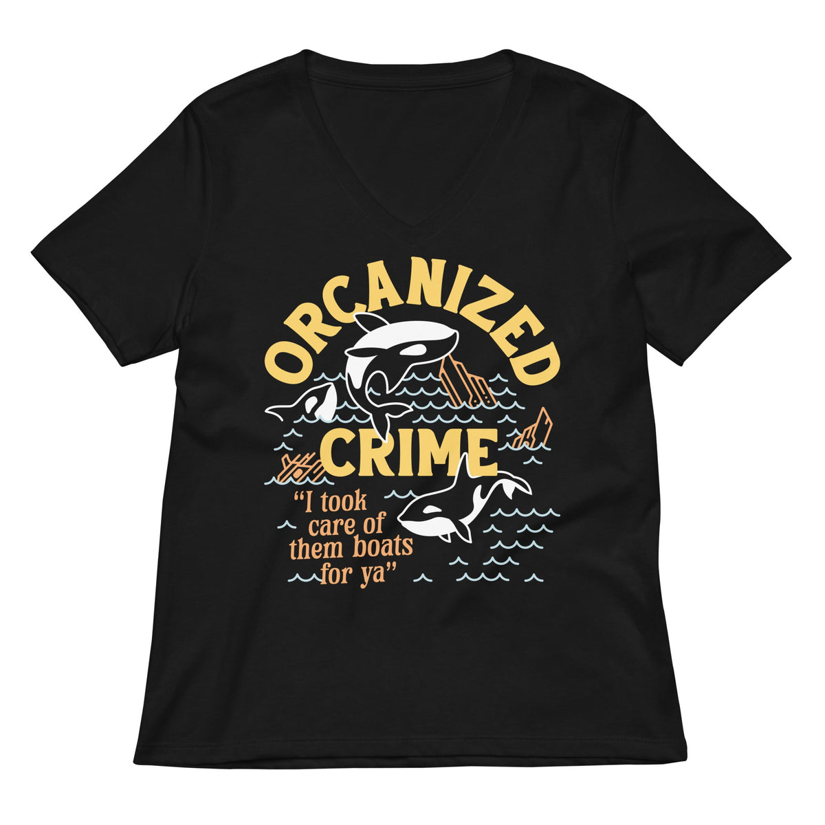 Orcanized Crime Women's V-Neck Tee product image 1