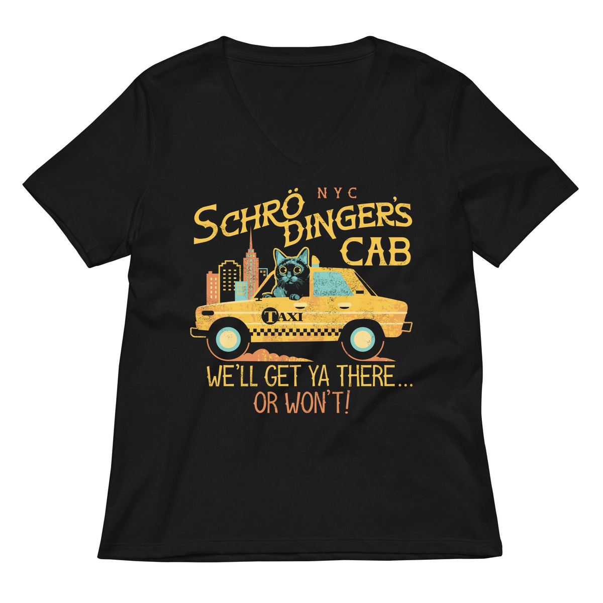 Schrodinger's Cab Women's V-Neck Tee product image 1