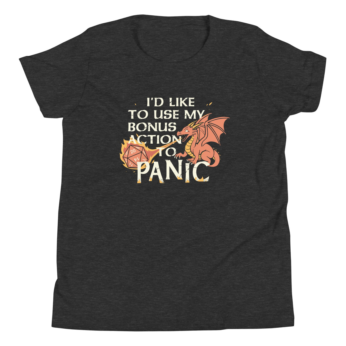 I'd Like To Use My Bonus Action To Panic Kid's Youth Tee product image 1