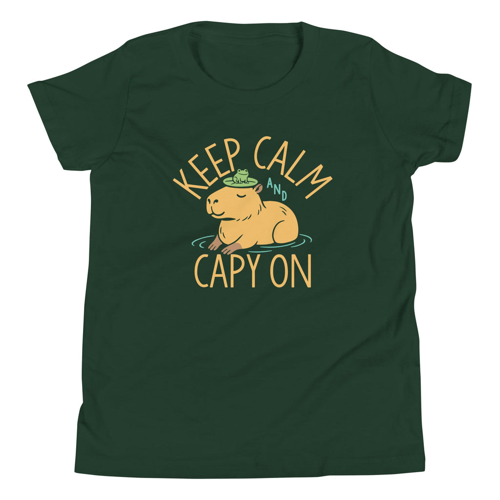 Keep Calm And Capy On Kid's Youth Tee product image 4