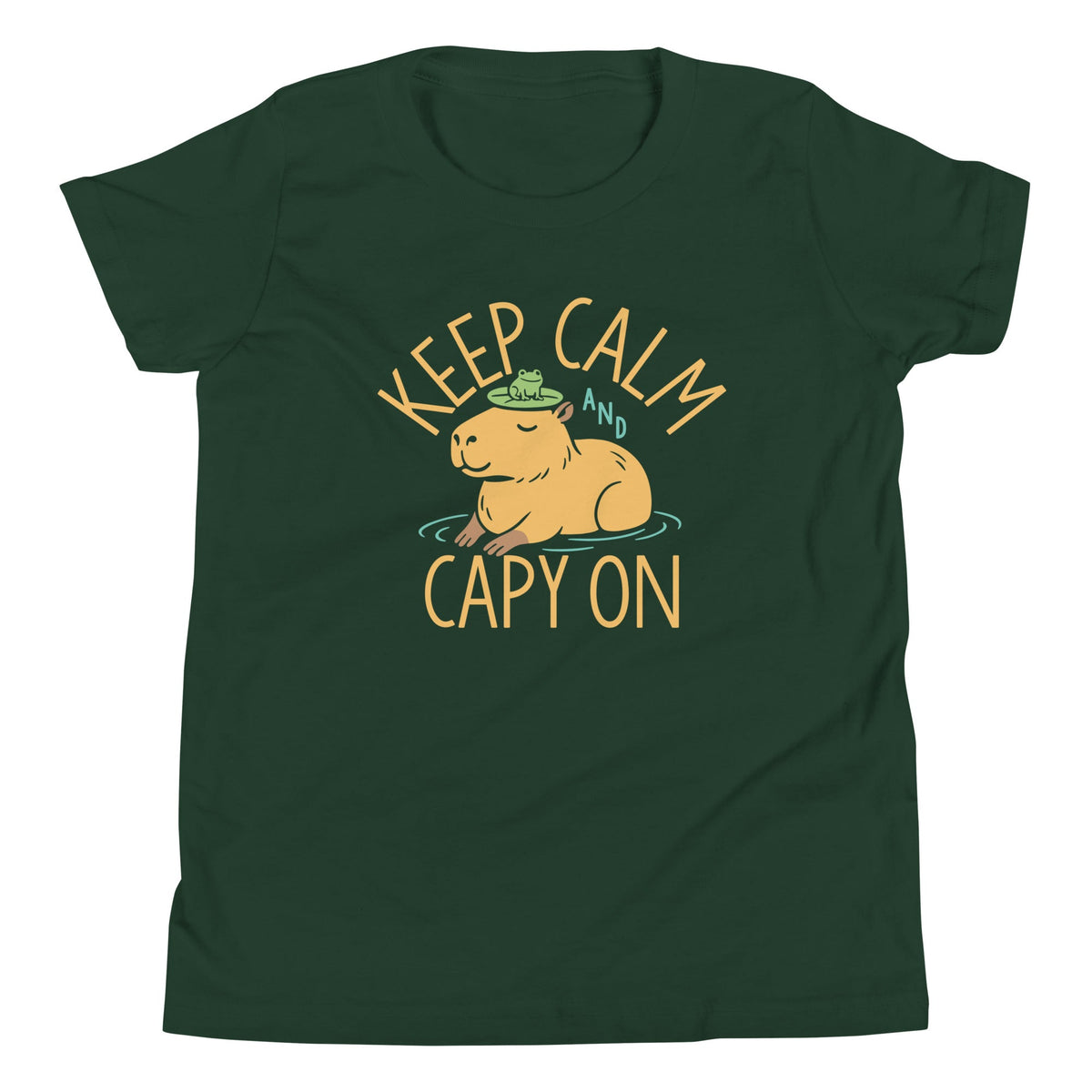 Keep Calm And Capy On Kid's Youth Tee product image 4