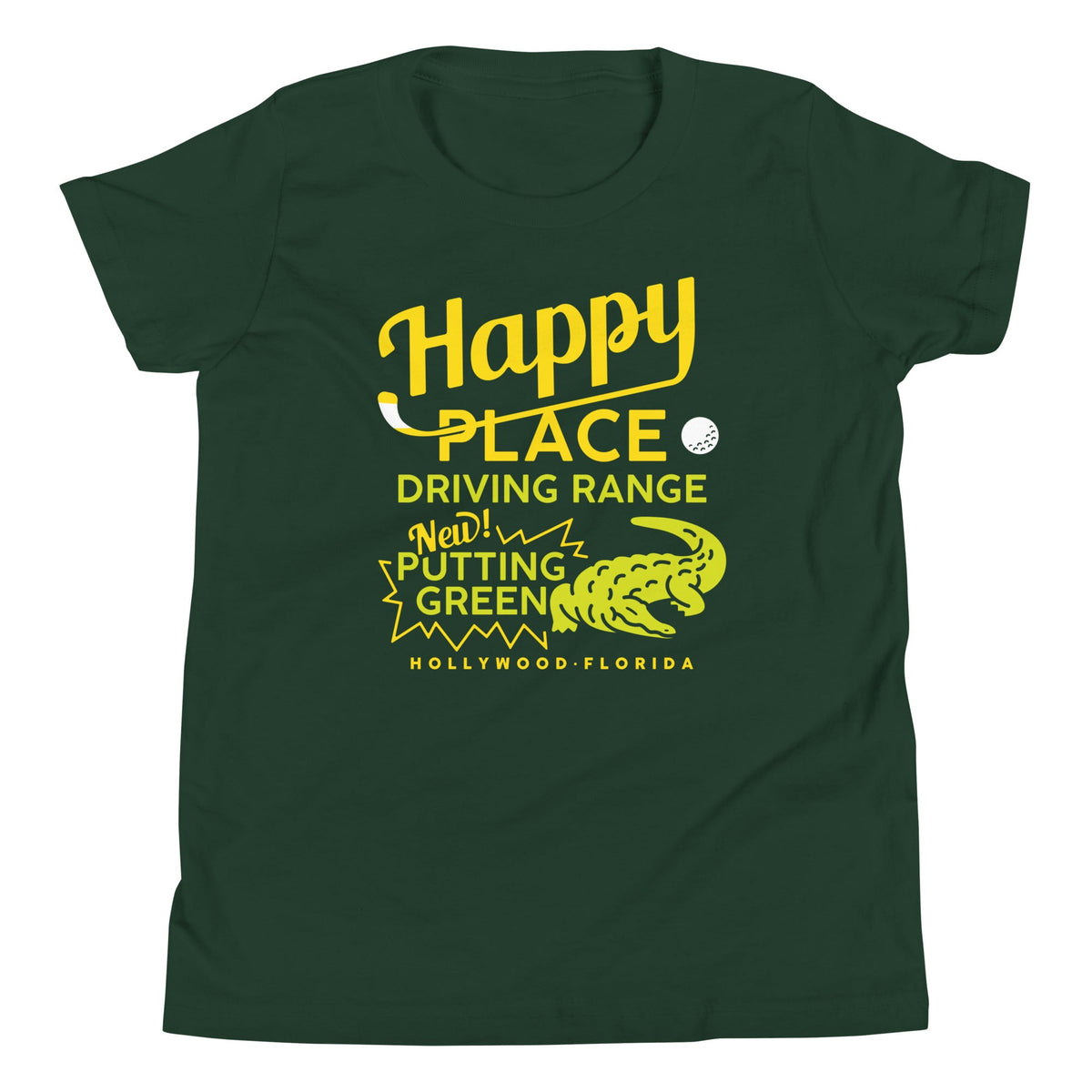 Happy Place Driving Range Kid's Youth Tee product image 1