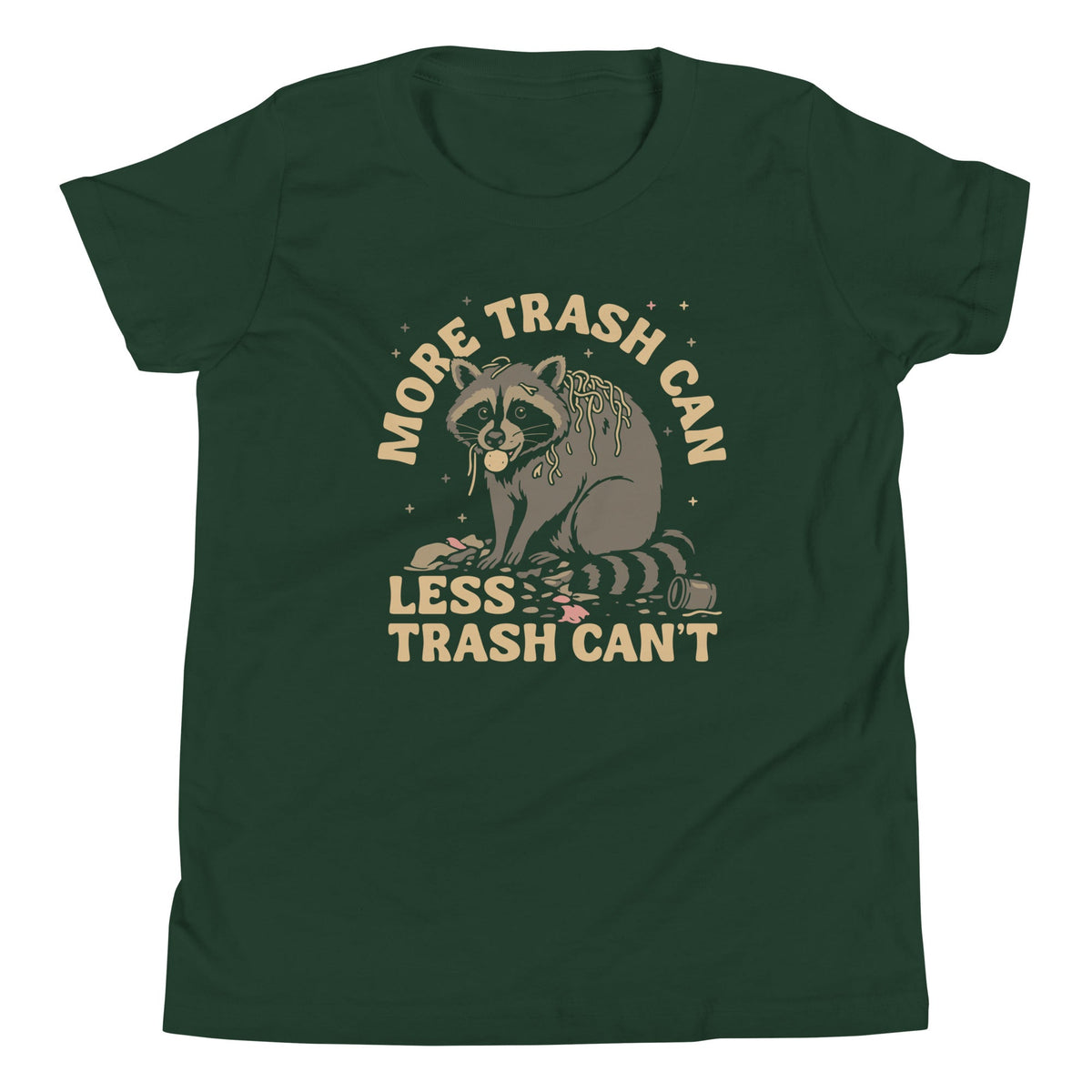 More Trash Can Less Can't Kid's Youth Tee product image 4