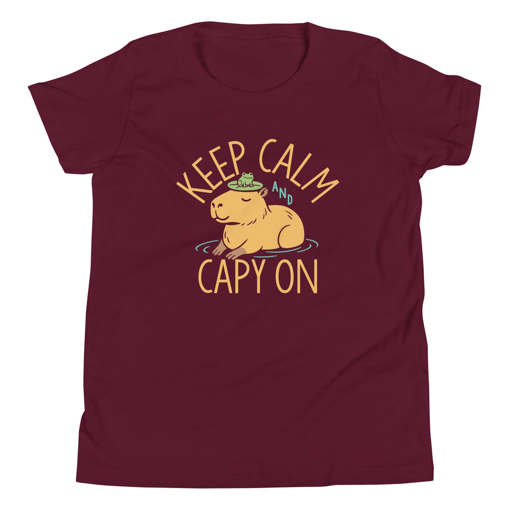 Keep Calm And Capy On Kid's Youth Tee product image 3