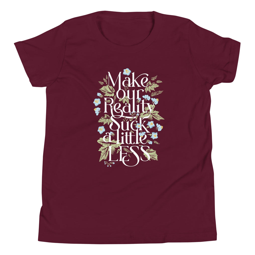 Make Our Reality Suck A Little Less Kid's Youth Tee product image 3