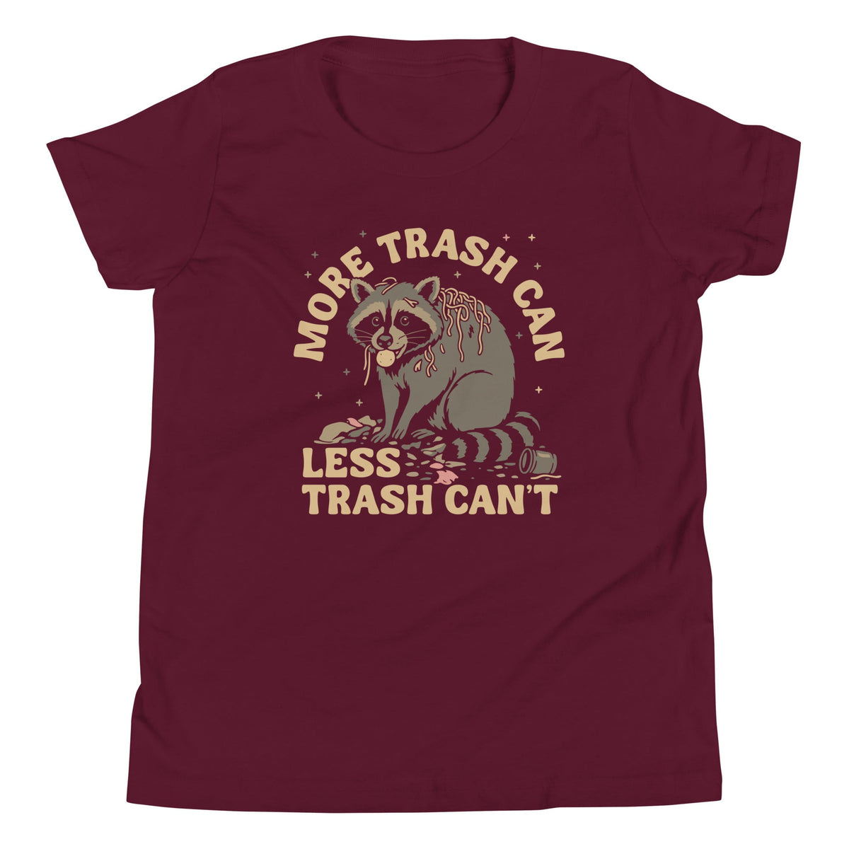 More Trash Can Less Can't Kid's Youth Tee product image 3