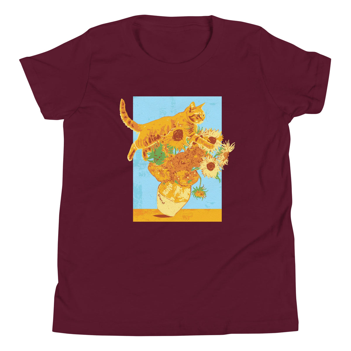 Van Gogh's Cat Kid's Youth Tee product image 3