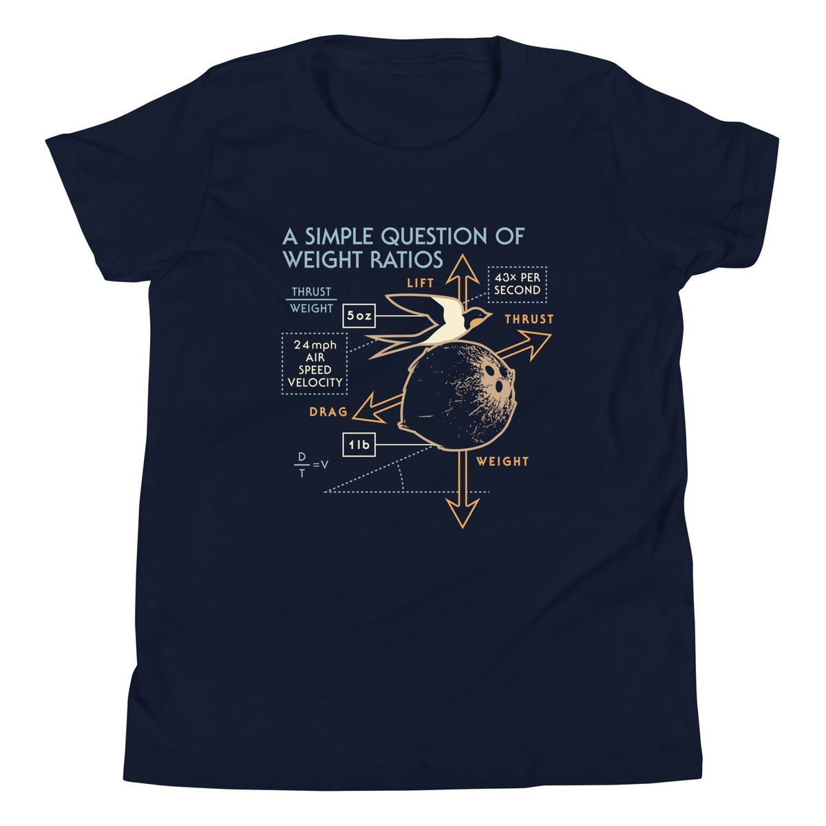 A Simple Question Of Weight Ratios Kid's Youth Tee product image 1